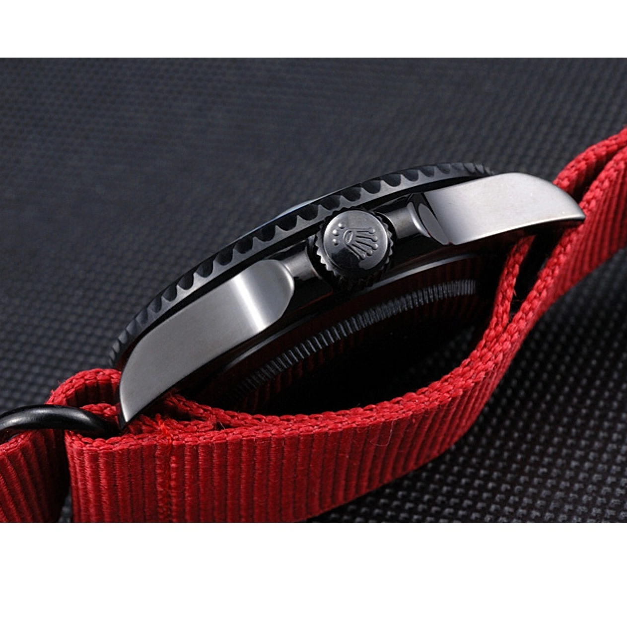 Aaa replica watch Red Submariner Strap Nylon Rolex Stealth 622010 1028